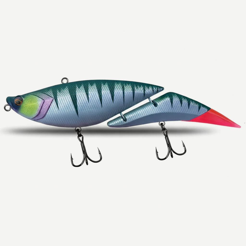 TSUYOKI Swimbait Jointed Lure, Freshwater, Floating Wobbler, Two Tails, Big Giant Fishing Lure, DaVinci 190, 55g, 190mm