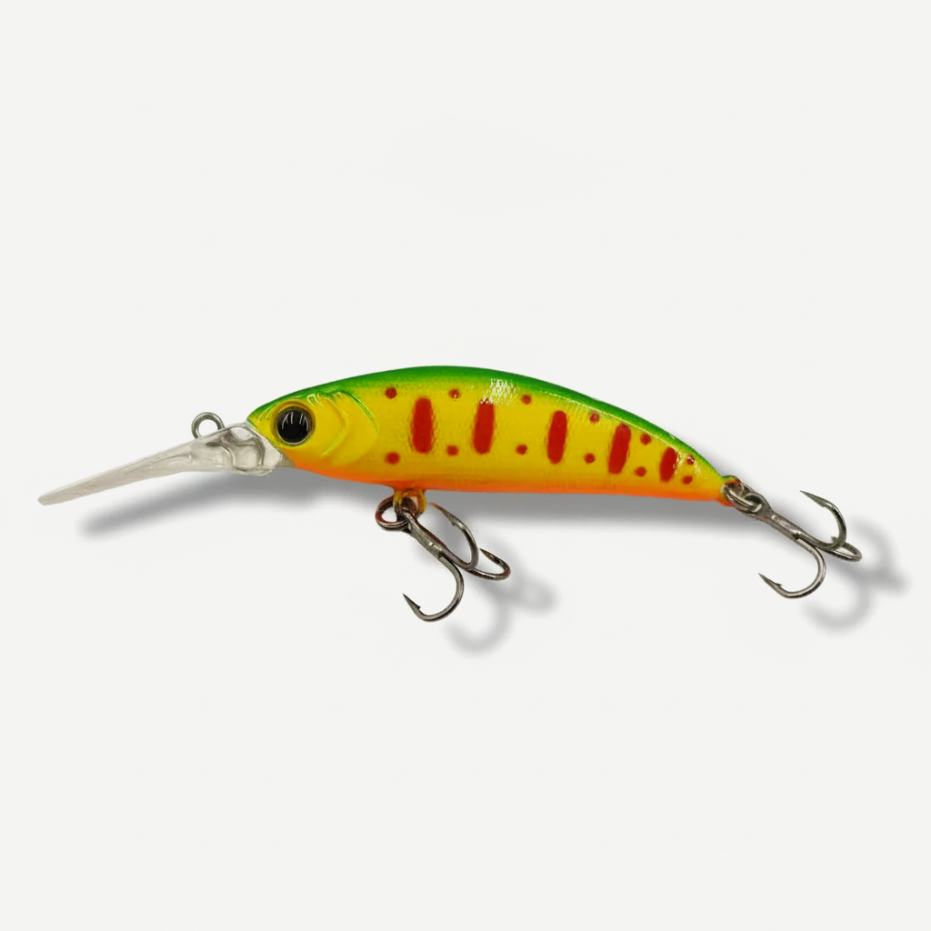 TSUYOKI Trout Minnow 50mm 5g Sinking Fishing Lure Diving 0.8-1.5m Ima Sukari 50SS Deep Wobbler Pesca Rainbow Trout Salmo