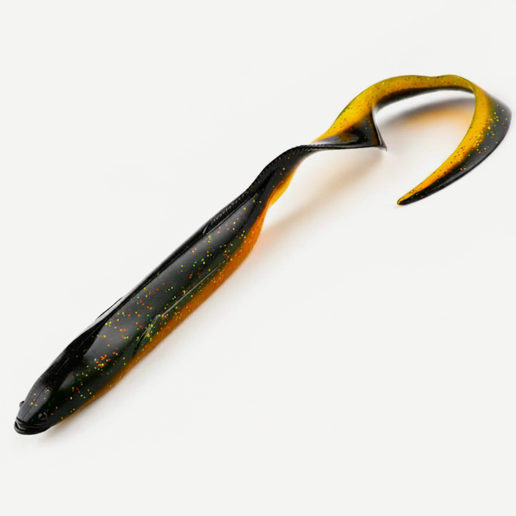Bearking Eel Soft Swimbait with Curl Tail