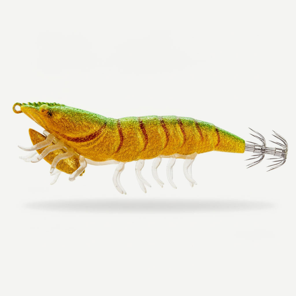 Hunthouse 3D Hybrid Jig Shrimp Egi 115mm/20g EGI Hook Luminous Artificial Hard Lure Fishing Tackle for Squid Octopus LW2