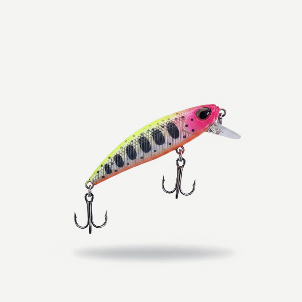 TSUYOKI Sinking Minnow Stream Lure 46mm 5g Jerkbaits Wobbler Bait for Rainbow Trout Bass Duo Spearhead Ryuki 46 Fishing 