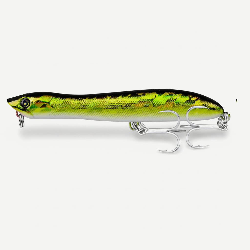 TSUYOKI WTD Fishing Lure 85mm 6g Popper Lure Topwater Patchinco 85 Snakehead Wobbler Fishing Seabass,Skipjack Tuna Macke