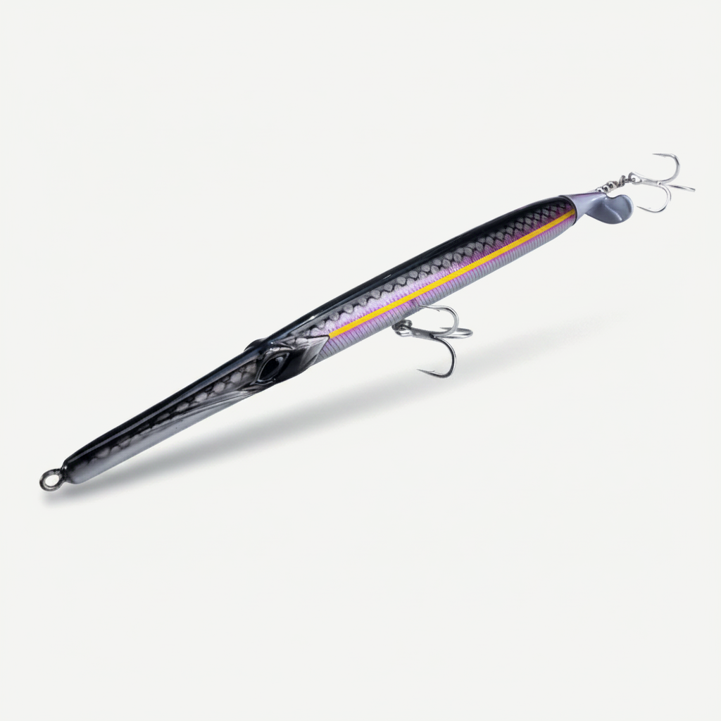 Hunthouse Propeller Needle Lure 225mm/40g Floating Pencil Fishing Baits Surface Aguglia Turbo For bluefish Seabass Tackl