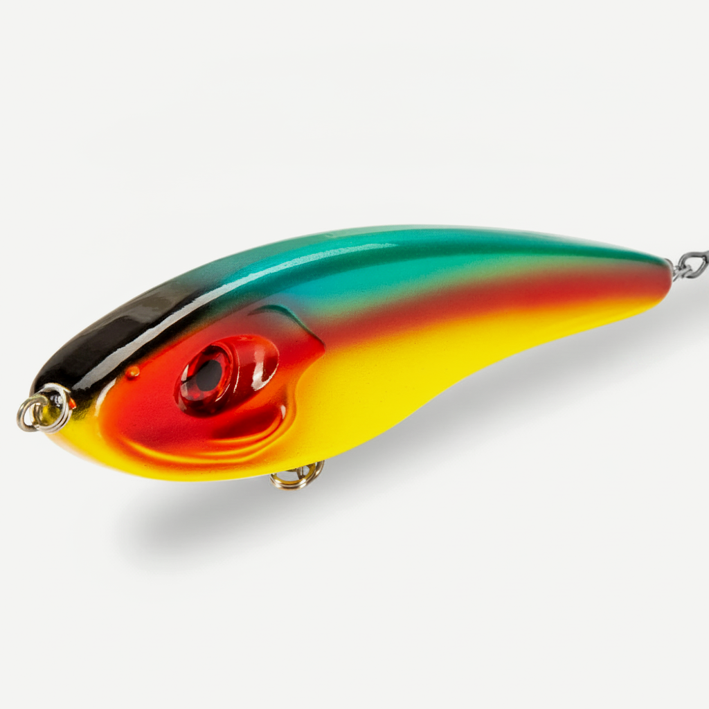 Hunthouse Musky Buster Jerkbait Fishing Lures 115mm 32g Vib Bait Slow Sinking Jerkbaits Fishing Tackle For Sea Bass Pike