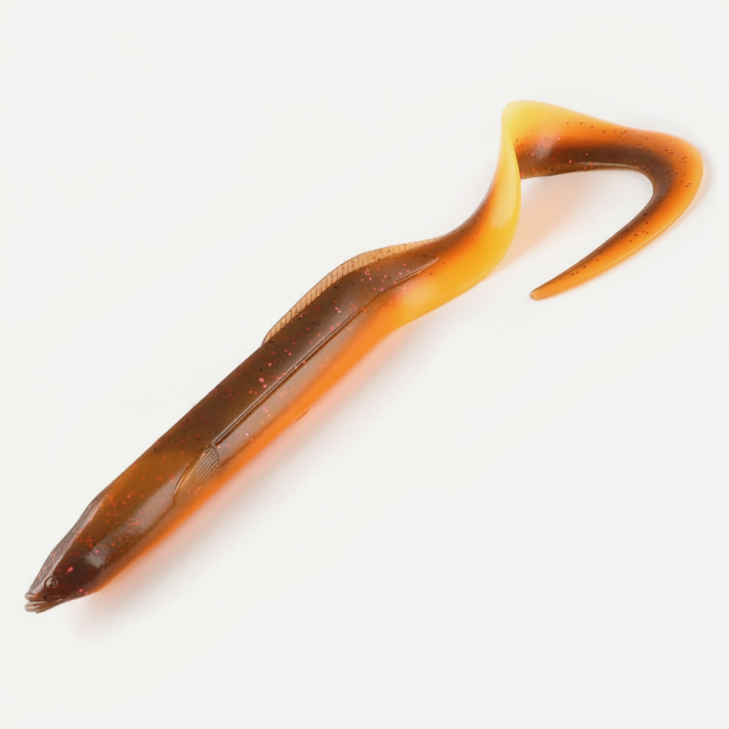 Bearking Eel Soft Swimbait with Curl Tail
